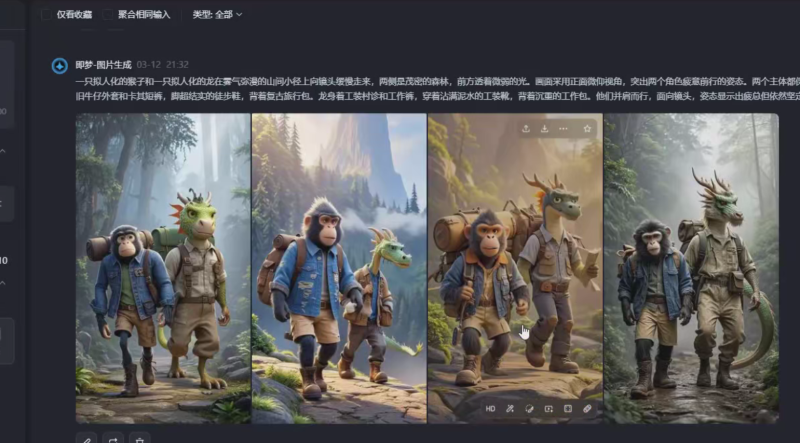 利用AI制作生肖动物打工视频，实操教学-AI创作学习-提示词应用-短视频玩法野草AI资源学习网