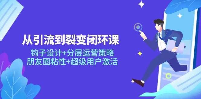 博商（高秀连）：从引流到裂变闭环课：钩子设计+分层运营策略，朋友圈粘性+超级用户激活-AI创作学习-提示词应用-短视频玩法野草AI资源学习网