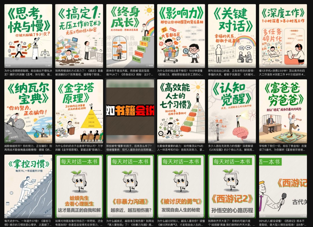 图片[2]-AI创作学习-提示词应用-短视频玩法利用扣子工作流制作AI视频工具，一键制作“假如书籍会说话”爆款视频保姆级教程-AI创作学习-提示词应用-短视频玩法野草AI资源学习网