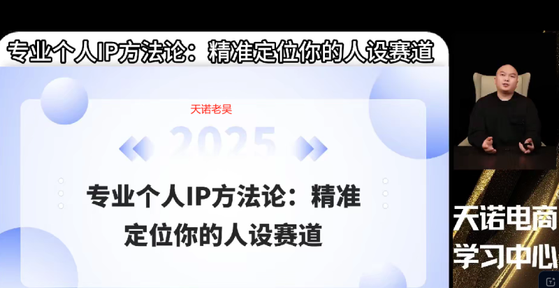 天诺老吴：打造百万人设IP，从0到1稳抓平台流量-AI创作学习-提示词应用-短视频玩法野草AI资源学习网