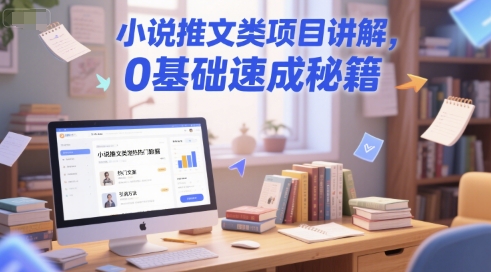 小说推文类项目讲解,0 基础速成秘籍