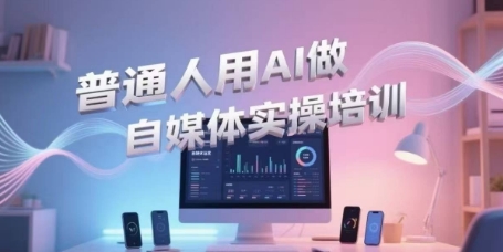 普通人用AI做自媒体：实操培训，视频制作、短视频引流、直播带货…等（视频号）-AI创作学习-提示词应用-短视频玩法野草AI资源学习网