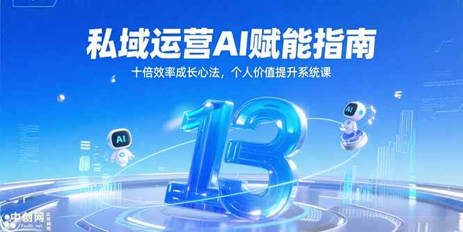 私域运营AI赋能指南，十倍效率成长心法，个人价值提升系统课-AI创作学习-提示词应用-短视频玩法野草AI资源学习网