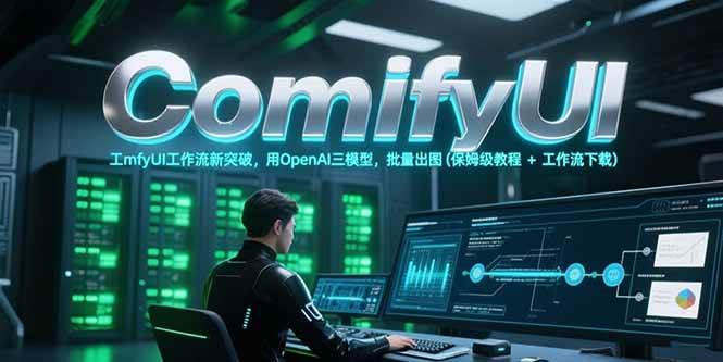 ComfyUI工作流新突破，用OpenAI三模型，批量出图(保姆级教程+工作流下载)-AI创作学习-提示词应用-短视频玩法野草AI资源学习网