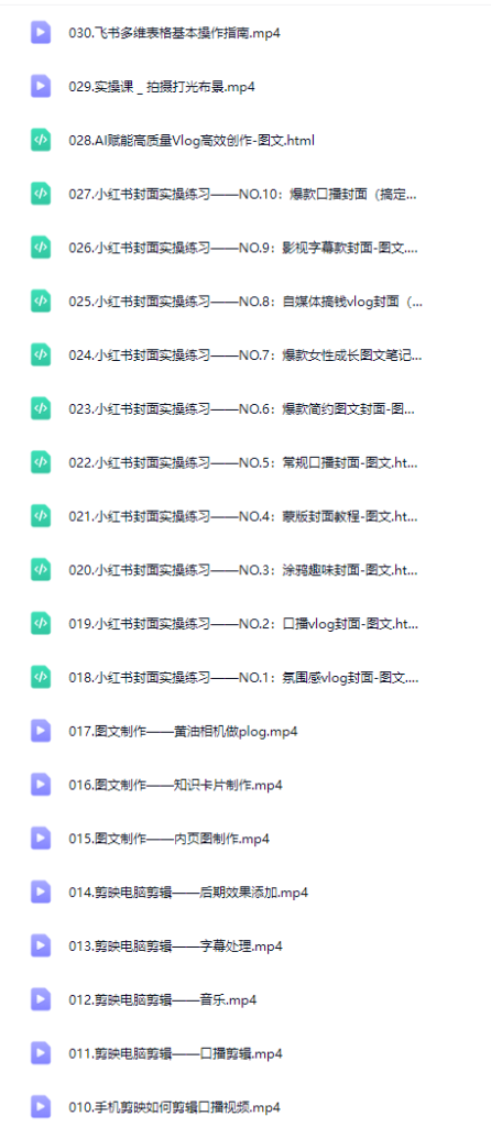 图片[3]-AI创作学习-提示词应用-短视频玩法28天小红书特训营实现商业化-AI创作学习-提示词应用-短视频玩法野草AI资源学习网