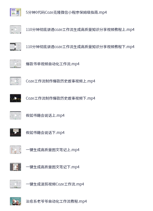 图片[2]-AI创作学习-提示词应用-短视频玩法最新Coze工作流教程完整版合集（实时更新中…），8个热门实操-AI创作学习-提示词应用-短视频玩法野草AI资源学习网