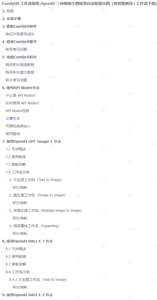 图片[2]-AI创作学习-提示词应用-短视频玩法ComfyUI 工作流使用 OpenAI 三种最新生图模型自动批量出图(保姆级教程+工作流下载)-AI创作学习-提示词应用-短视频玩法野草AI资源学习网