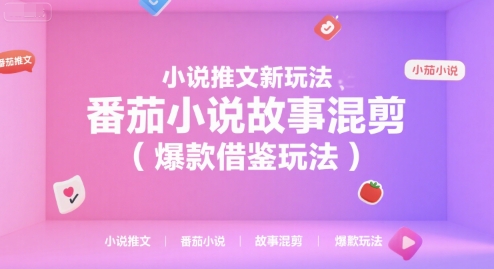 小说推文新玩法，番茄小说故事混剪（爆款借鉴玩法）一个半小时直播讲解-AI创作学习-提示词应用-短视频玩法野草AI资源学习网