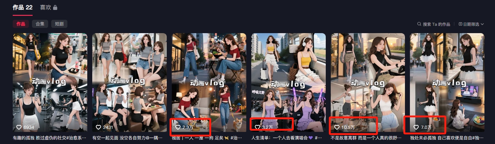 利用AI制作独居美女vlog短视频，零门槛轻松做爆款，22条作品涨粉33万-AI创作学习-提示词应用-短视频玩法野草AI资源学习网