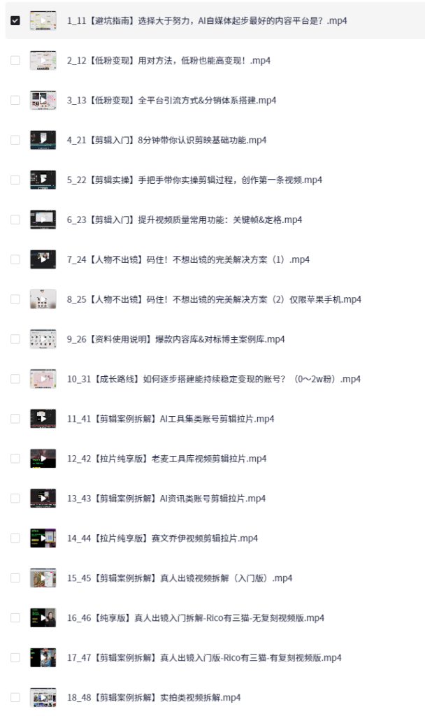 图片[2]-AI创作学习-提示词应用-短视频玩法7大模块带你实现AI自媒体变现-AI创作学习-提示词应用-短视频玩法野草AI资源学习网