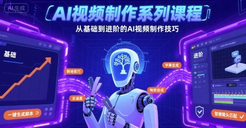 AI视频制作系列：从基础到进阶的AI视频制作技巧全涵盖-AI创作学习-提示词应用-短视频玩法野草AI资源学习网