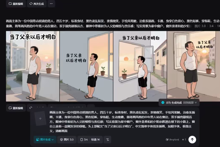 用AI做老男人情感文案视频，20个作品涨粉7W，单号每天收益3张+-AI创作学习-提示词应用-短视频玩法野草AI资源学习网