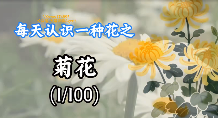 COZE工作流：一键生成【每天认识一朵花】短视频，保姆级教程+智能体搭建+项目实操-AI创作学习-提示词应用-短视频玩法野草AI资源学习网
