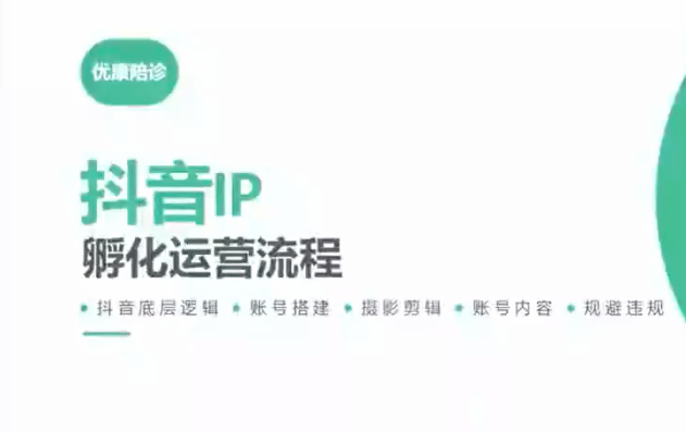 抖音IP孵化运营2025年，抖音底层逻辑-账号搭建-摄影剪辑-账号内容-规避违规-AI创作学习-提示词应用-短视频玩法野草AI资源学习网