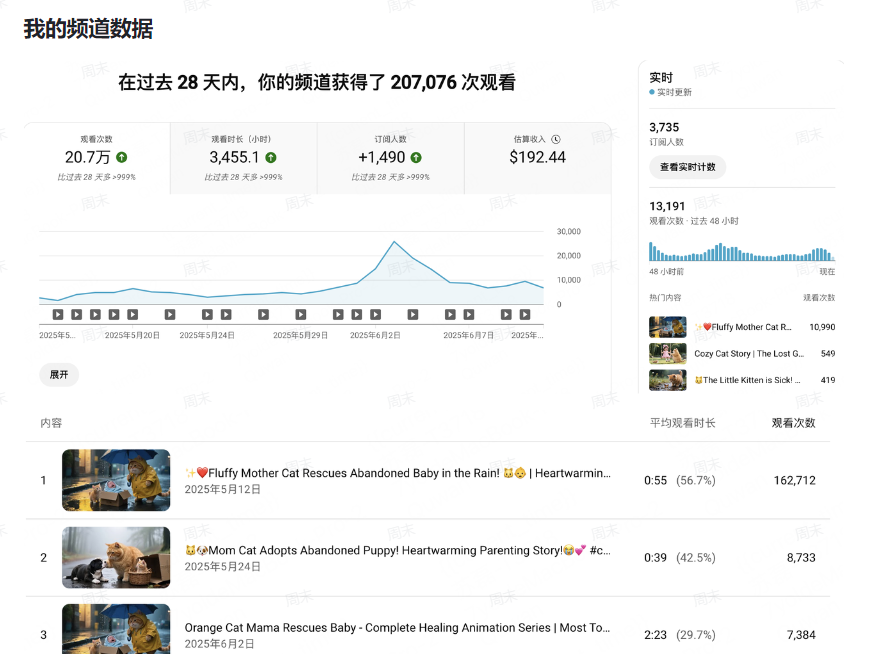 图片[2]-AI创作学习-提示词应用-短视频玩法猫咪疗愈：长视频拆解 &油管频道运营技巧-AI创作学习-提示词应用-短视频玩法野草AI资源学习网