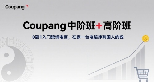 韩国电商平台Coupang：中阶班+高阶班，0到1入门跨境电商，在家一台电脑挣韩国人的钱-AI创作学习-提示词应用-短视频玩法野草AI资源学习网