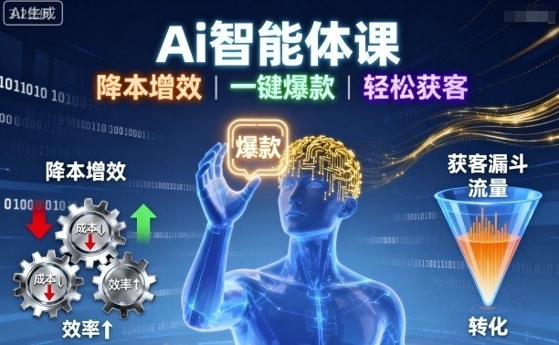 Ai智能体课：搞定选题、标题、标签、爆款文案的全套内容创作流程。-AI创作学习-提示词应用-短视频玩法野草AI资源学习网