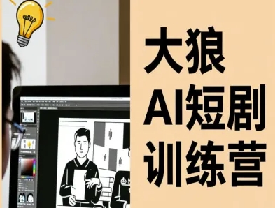 大狼AI短剧训练营-短剧课程（更新中）-AI创作学习-提示词应用-短视频玩法野草AI资源学习网