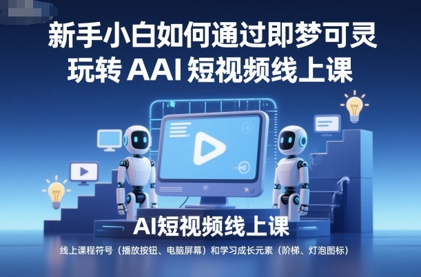 通过即梦可灵。玩转AI短视频。线上课-AI创作学习-提示词应用-短视频玩法野草AI资源学习网