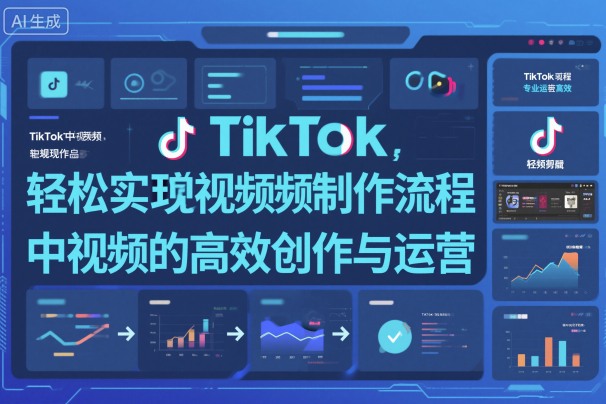 TikTok中视频制做流程，轻松实现Tk中视频的高效创作与运营-AI创作学习-提示词应用-短视频玩法野草AI资源学习网