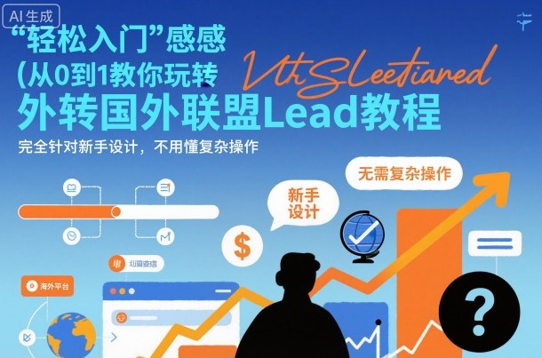 推荐：国外联盟賺美刀项目，从0到1教你玩转国外联盟Lead教程，纯新手可操作性100%-AI创作学习-提示词应用-短视频玩法野草AI资源学习网