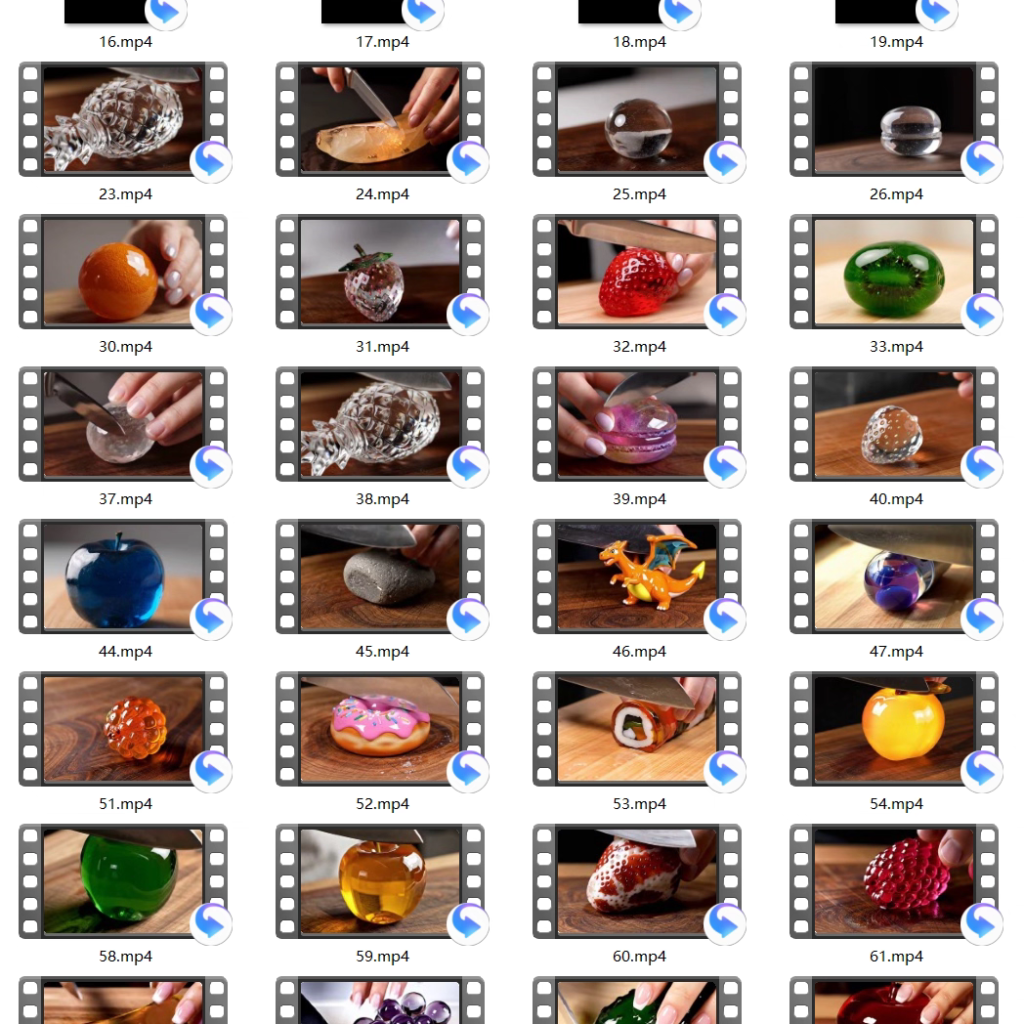 图片[2]-AI创作学习-提示词应用-短视频玩法【火爆】AI切玻璃水果视频素材解压治愈短视频助眠制作教程-AI创作学习-提示词应用-短视频玩法野草AI资源学习网