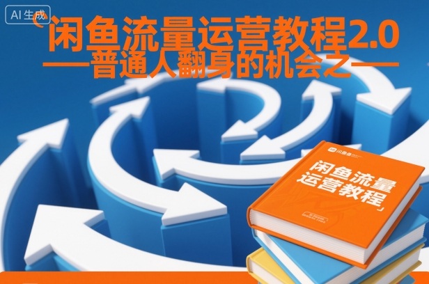 闲鱼流量运营教程2.0——普通人翻身的机会之一-AI创作学习-提示词应用-短视频玩法野草AI资源学习网