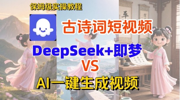 Coze扣子智能体工作流、一键生成古诗词短视频，保姆级搭建教学-AI创作学习-提示词应用-短视频玩法野草AI资源学习网