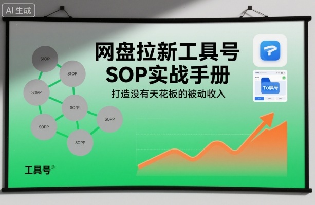 网盘拉新工具号SOP实战手册，没有天花板的被动收入-AI创作学习-提示词应用-短视频玩法野草AI资源学习网