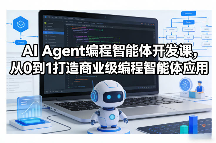 AI Agent编程智能体开发课,从0到1打造商业级编程智能体应用-AI创作学习-提示词应用-短视频玩法野草AI资源学习网