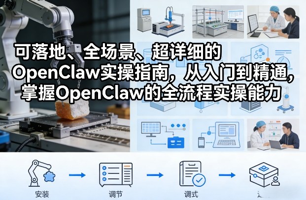 OpenClaw实操指南，从入门到精通，掌握OpenClaw的全流程实操能力-AI创作学习-提示词应用-短视频玩法野草AI资源学习网