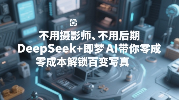 DeepSeek+即梦AI带你零成本解锁百变写真！不用摄影师、不用后期-AI创作学习-提示词应用-短视频玩法野草AI资源学习网
