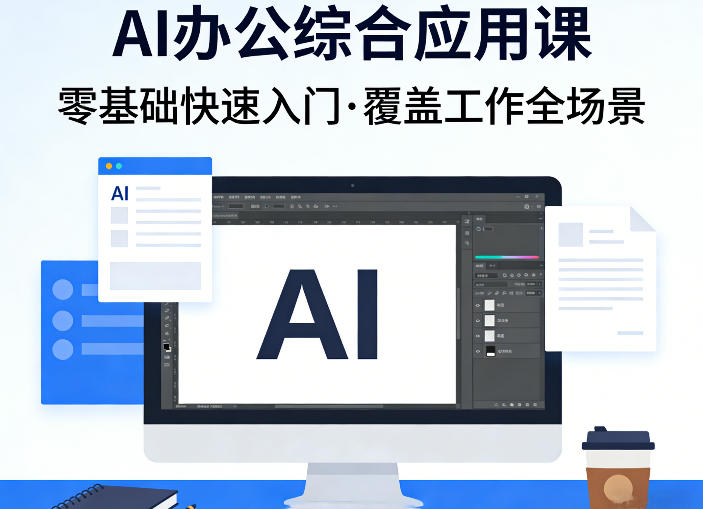AI办公综合应用课，零基础快速入门，覆盖了工作中各种应用场景-AI创作学习-提示词应用-短视频玩法野草AI资源学习网
