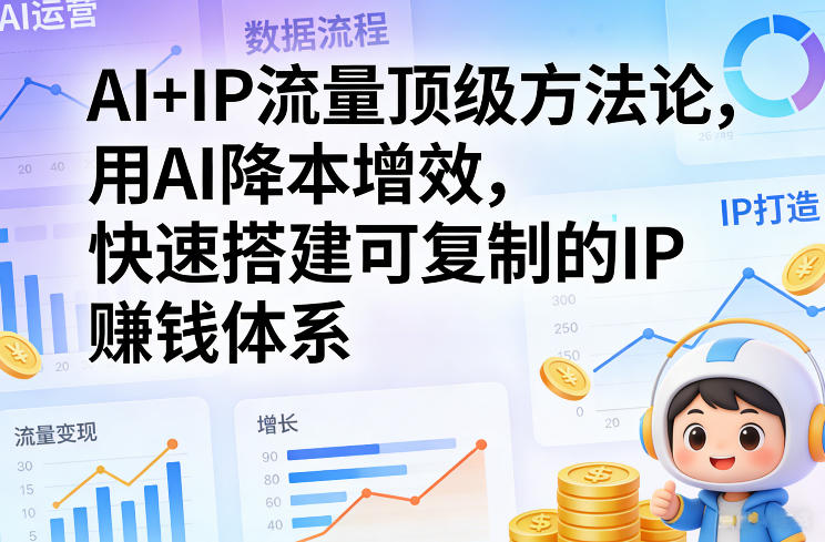 宋老师&三把刀：AI+IP流量顶级方法论，用AI降本增效，快速搭建可复制的IP賺钱体系-AI创作学习-提示词应用-短视频玩法野草AI资源学习网