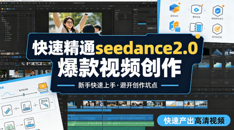快速精通seedance2.0爆款视频创作，快速产出高清视频-AI创作学习-提示词应用-短视频玩法野草AI资源学习网