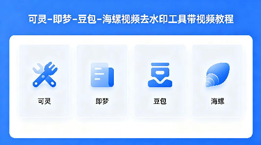 可灵–即梦–豆包–海螺：视频去水印工具，带视频教程+插件-AI创作学习-提示词应用-短视频玩法野草AI资源学习网