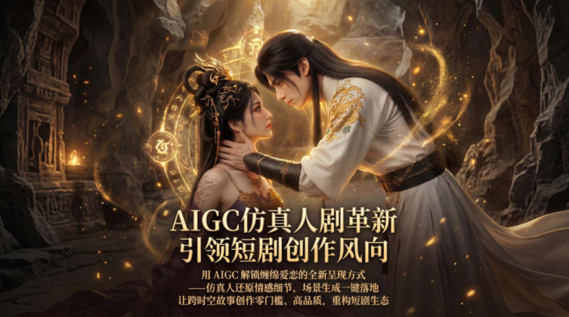 AIGC仿真人《合欢宗》短剧教学，用AIGC创作零门槛、高品质，重构短剧生态-AI创作学习-提示词应用-短视频玩法野草AI资源学习网