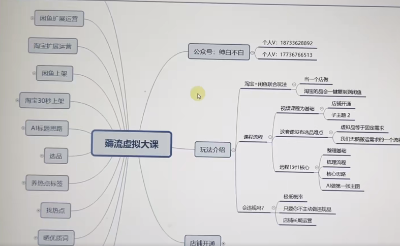 绅白：薅流虚拟版第一期丨0成本，AI流程化操作，长期被动收益-AI创作学习-提示词应用-短视频玩法野草AI资源学习网