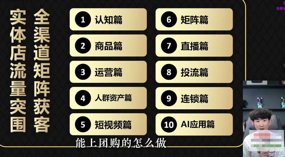 2026新实体获客私教班5月,短视频打造+本地推投放+团购运营全教学-AI创作学习-提示词应用-短视频玩法野草AI资源学习网