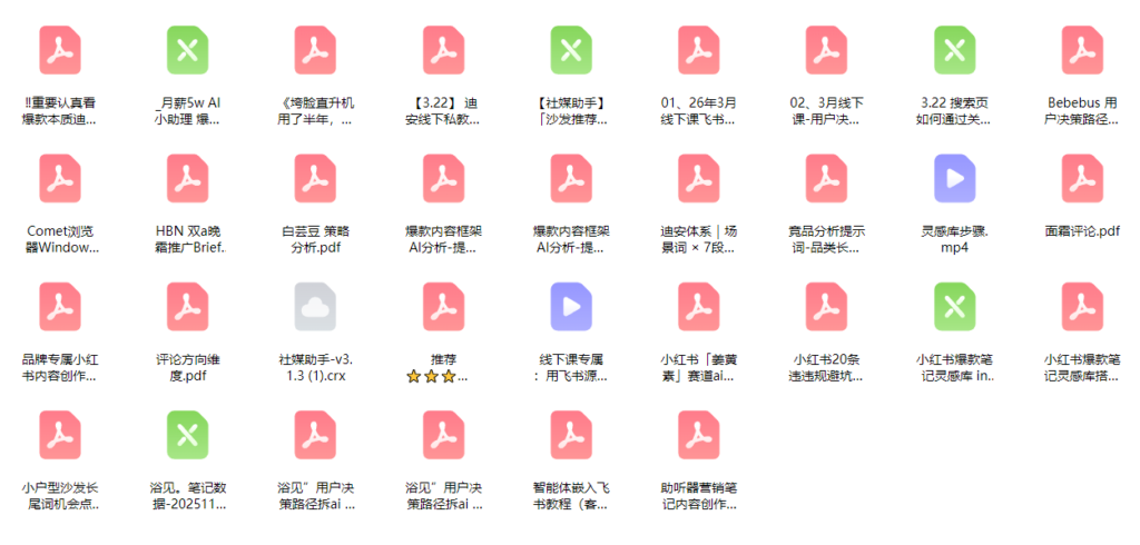 迪安：小红书企业实战私教营3月底线下课，AI+小红书最强教程-AI创作学习-提示词应用-短视频玩法野草AI资源学习网