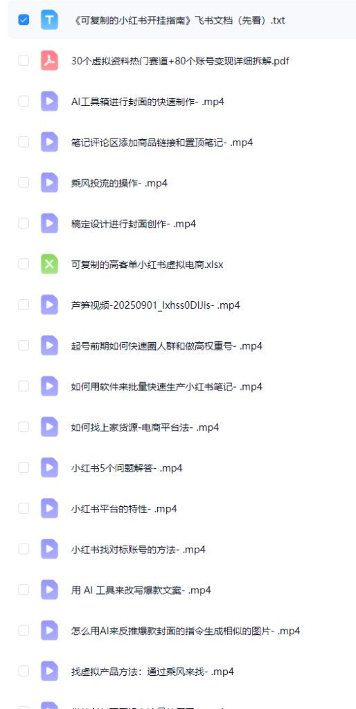图片[2]-AI创作学习-提示词应用-短视频玩法每日生财团队：可复制的小红书开挂指南｜小红书虚拟运营出单矩阵实操课（高客单+AI赋能）-AI创作学习-提示词应用-短视频玩法野草AI资源学习网