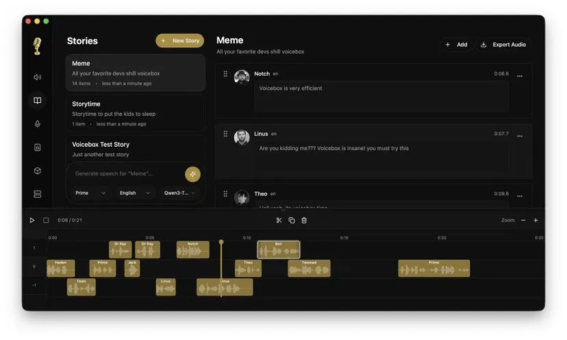 软件工具：VoiceBox 3秒语音克隆 本地全能合成神器【Win/Mac】-AI创作学习-提示词应用-短视频玩法野草AI资源学习网