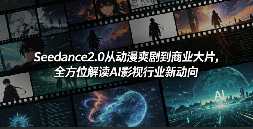 Seedance2.0从动漫爽剧到商业大片，全方位解读AI影视行业新动向-AI创作学习-提示词应用-短视频玩法野草AI资源学习网