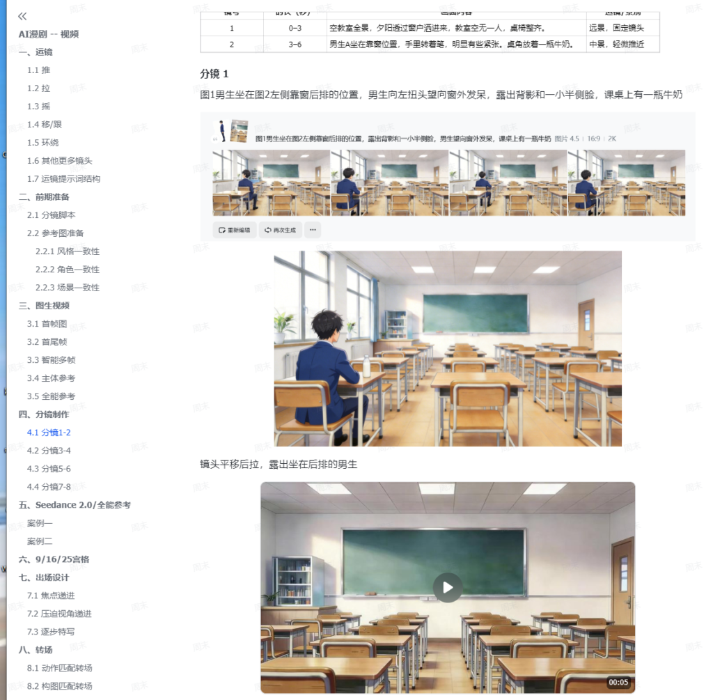图片[2]-AI创作学习-提示词应用-短视频玩法AI漫剧创作实战营：零基础也能做出电影质感AI短漫剧【附提示词文档资料】-AI创作学习-提示词应用-短视频玩法野草AI资源学习网