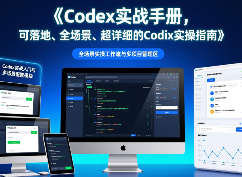 Codex实战手册,可落地、全场景、超详细的Codex实操指南-AI创作学习-提示词应用-短视频玩法野草AI资源学习网