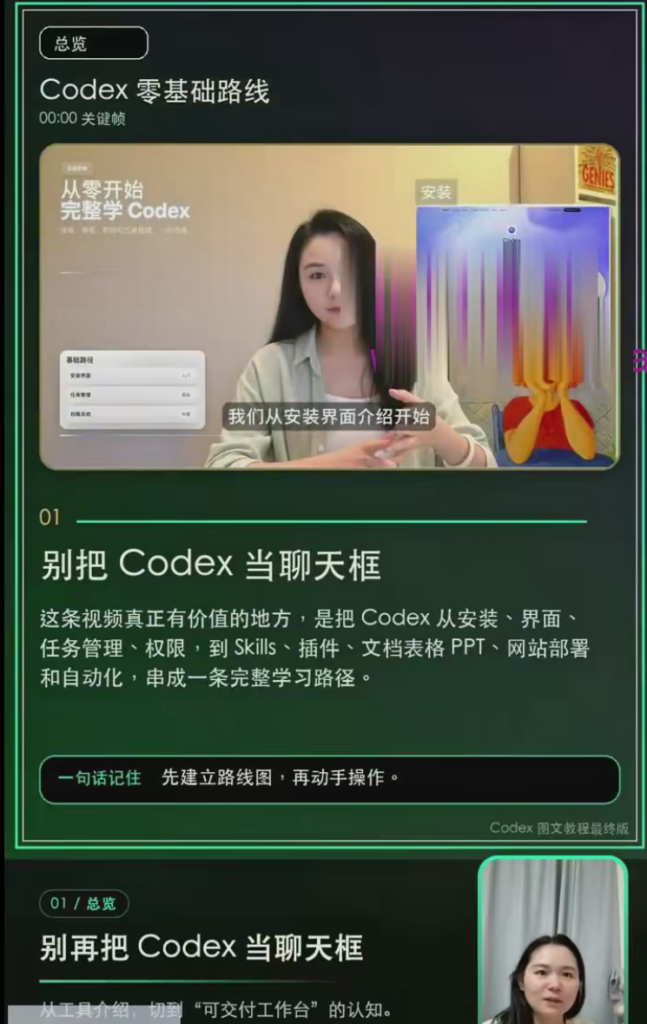 Codex从入门到商业实战全课｜账号充值部署、AI工具联动、核心功能精讲、自动化搭建、全站项目开发零基础教程-AI创作学习-提示词应用-短视频玩法野草AI资源学习网