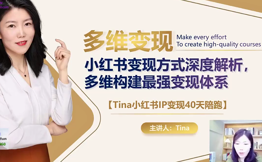 小红书IP变现40天陪跑,每一位个人IP,都有自己的品牌影响力-AI创作学习-提示词应用-短视频玩法野草AI资源学习网