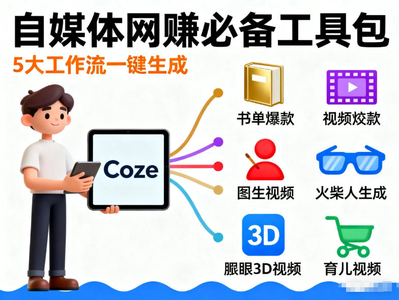 Coze工作流合集,内容一共100份左右,内容丰富,可以提供工作效率-AI学习-副业网赚项目-自媒体运营-AI创作提示词-短视频玩法-AI技能提升野草AI资源学习网