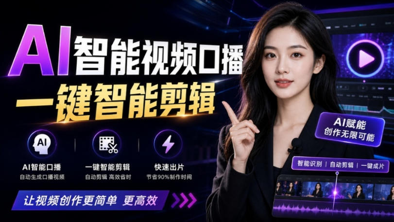 AI智能视频口播一键剪辑,轻松出效果!口播动效库Skill来了,一键给添加动态文字、数据展示等-AI学习-副业网赚项目-自媒体运营-AI创作提示词-短视频玩法-AI技能提升野草AI资源学习网